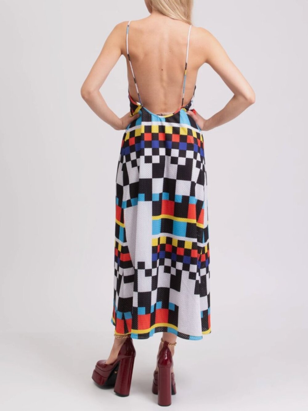 Off-White by Virgil Abloh perforated maxi dress - Picture 2 of 4
